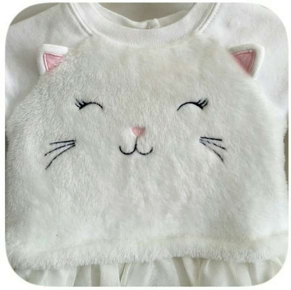 ❤Childrens Place leopard white cat outfit - Picture 2 of 4